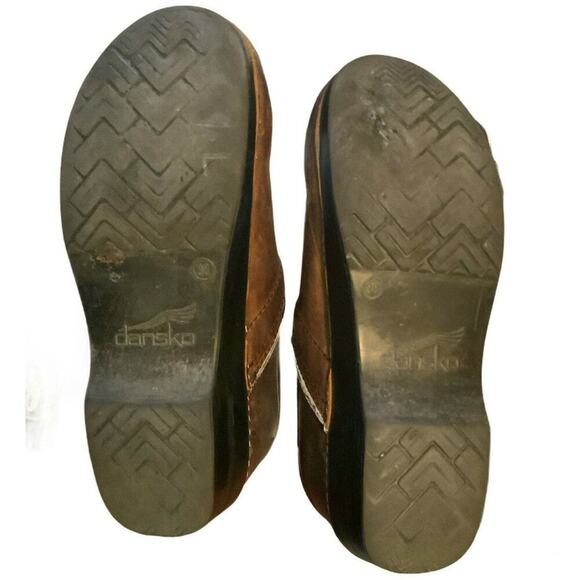 Dansko Brown Leather Womens Clogs Mules Staples Professional Shoes 38 (US 7.5-8) - Picture 11 of 11